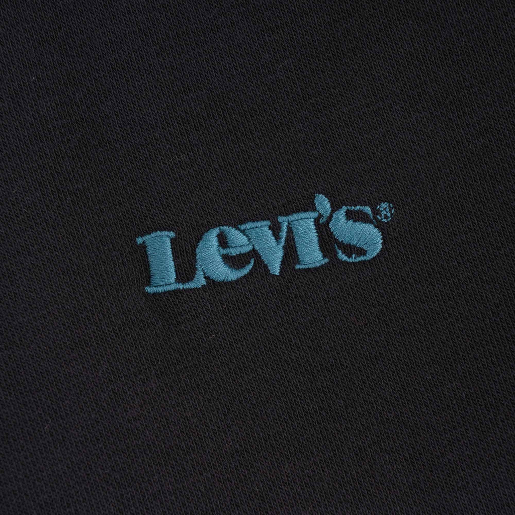 1/4 Zip Mockneck Popover Sweatshirt - Black