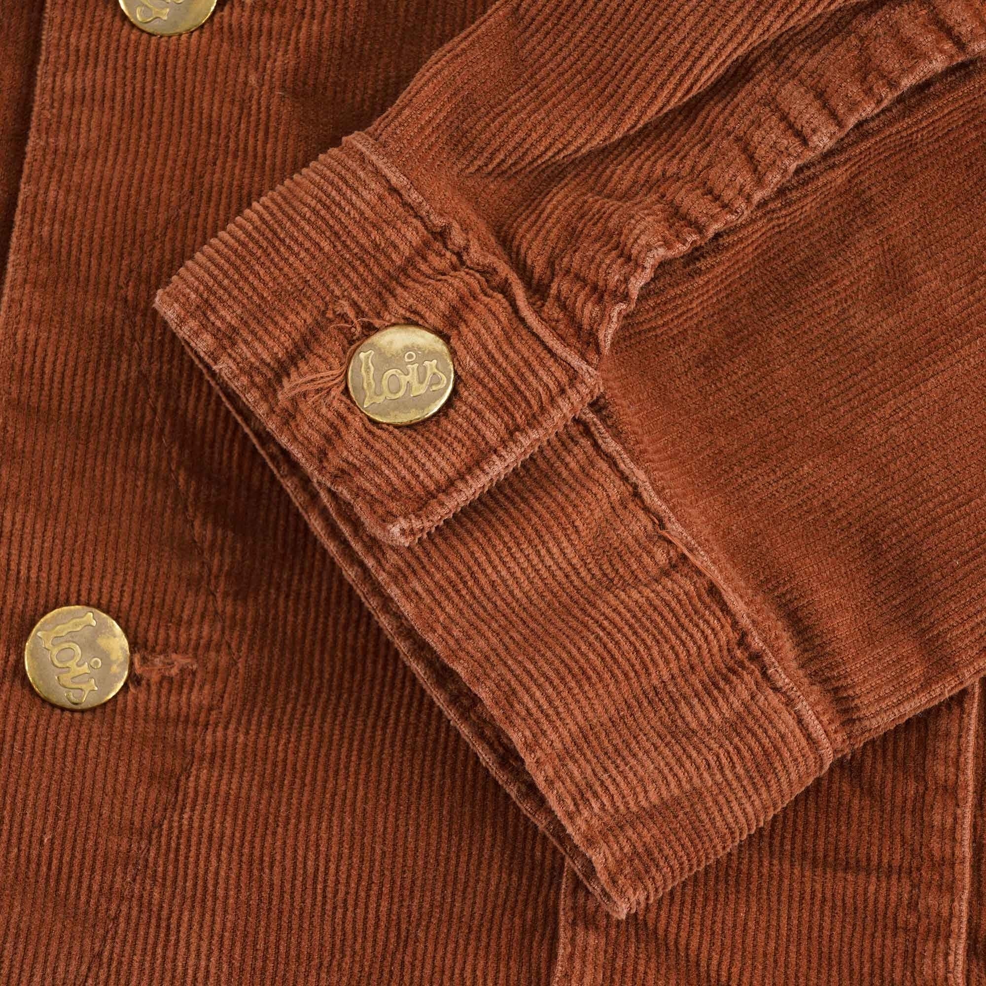Lois Jeans Tejana Thin Cord Jacket - Burnt Ochre