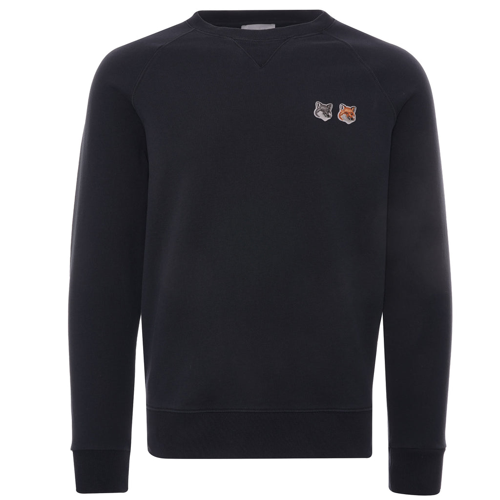 Maison Kitsune Double Fox Head Patch Sweatshirt - Anthracite