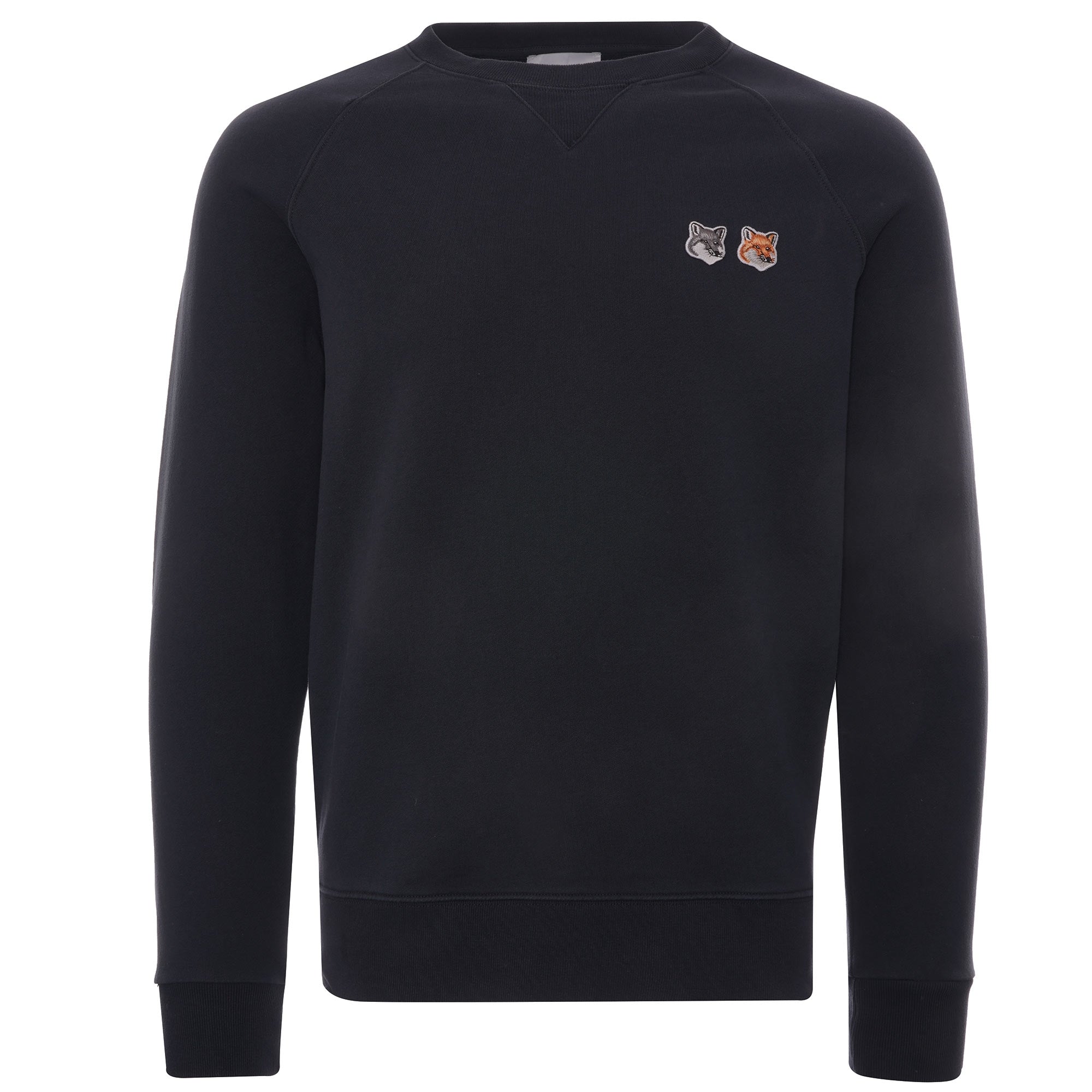 Maison Kitsune Double Fox Head Patch Sweatshirt - Anthracite