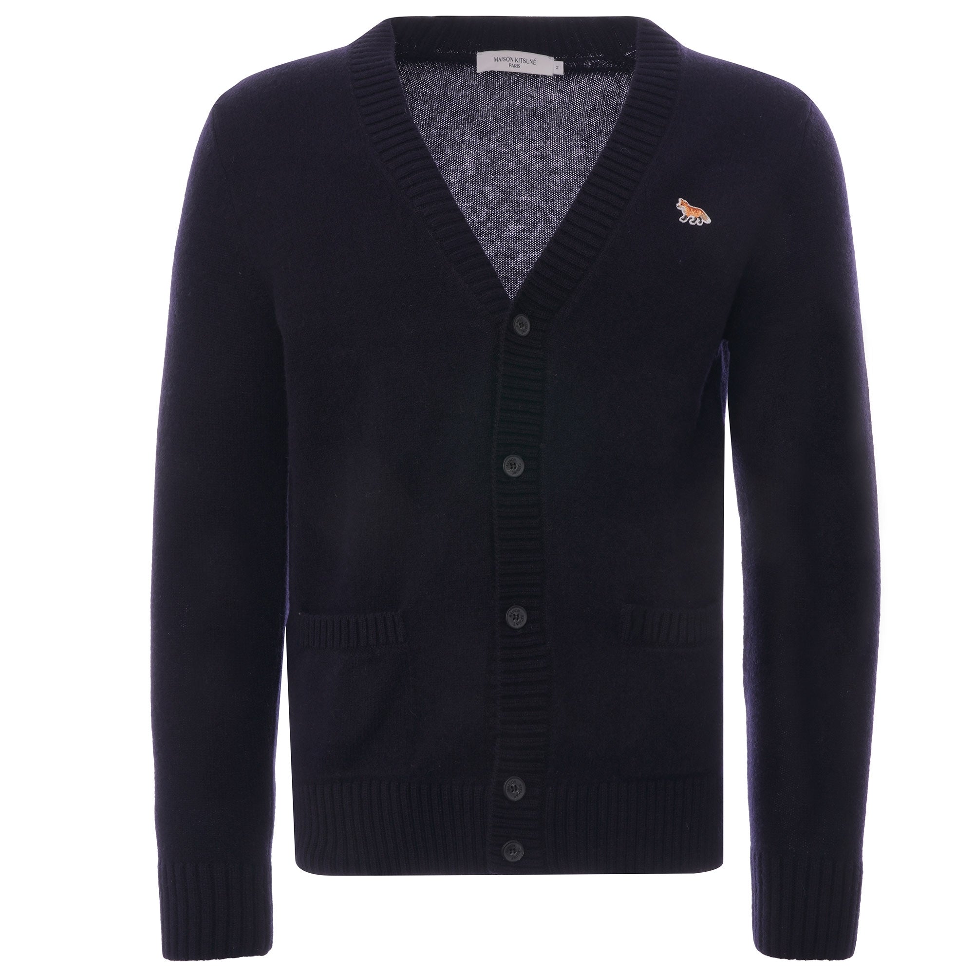 Baby Fox Patch Cardigan - Navy