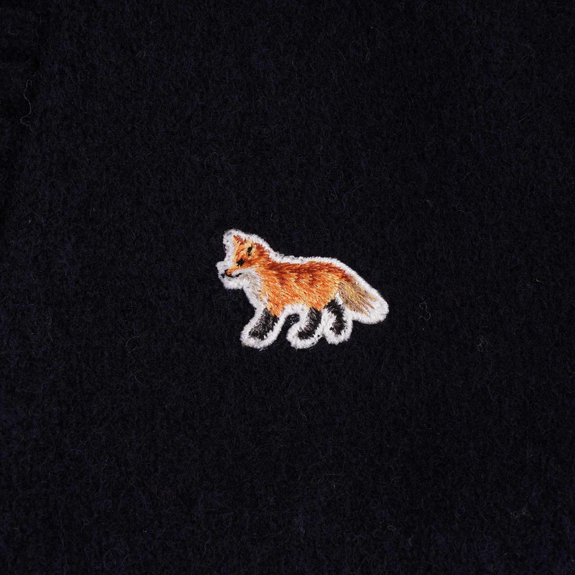 Baby Fox Patch Cardigan - Navy