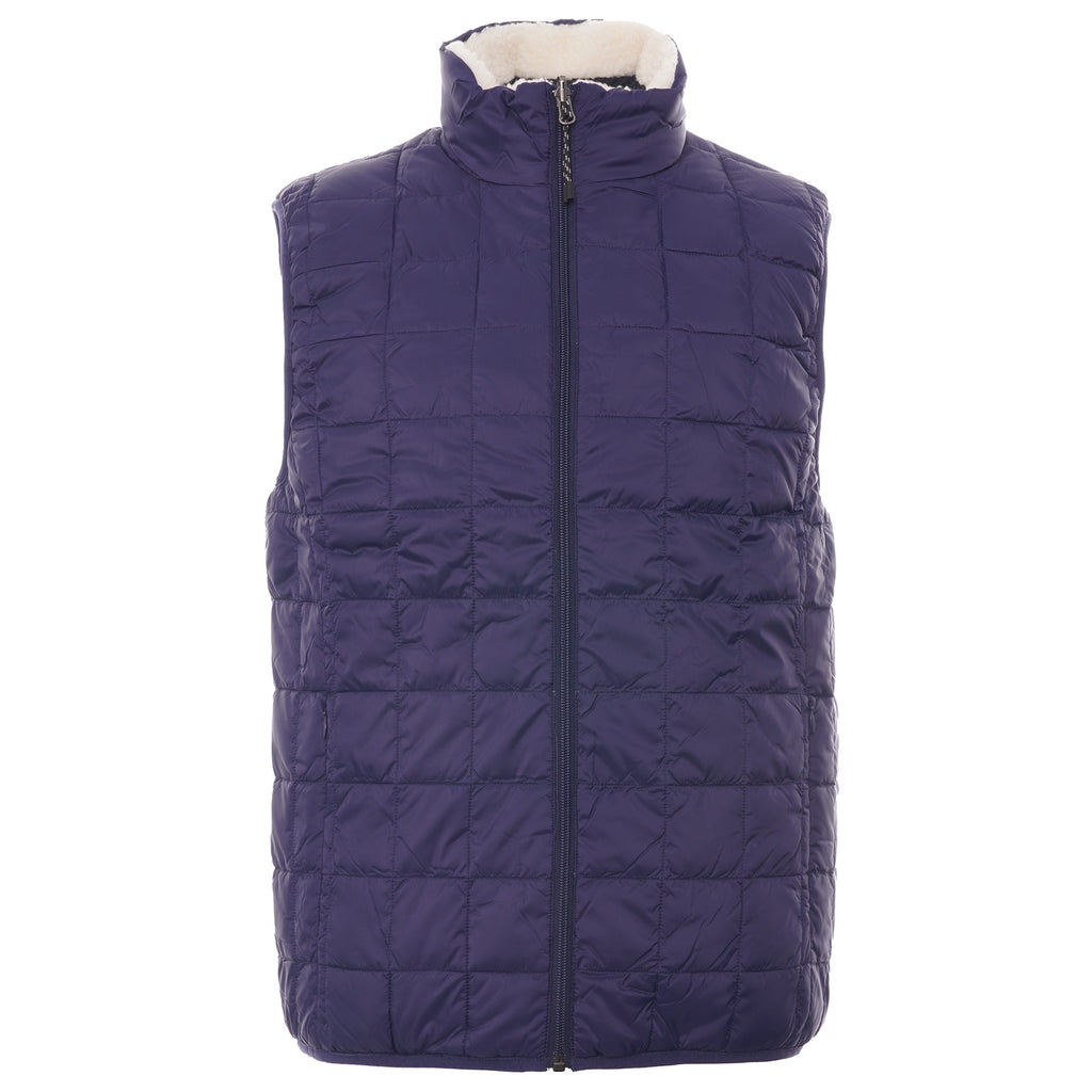 Taion Reversible Fleece Down Gilet - Navy/Ivory