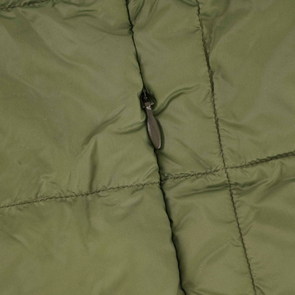 Taion High Neck Zip Inner Down Vest - Olive