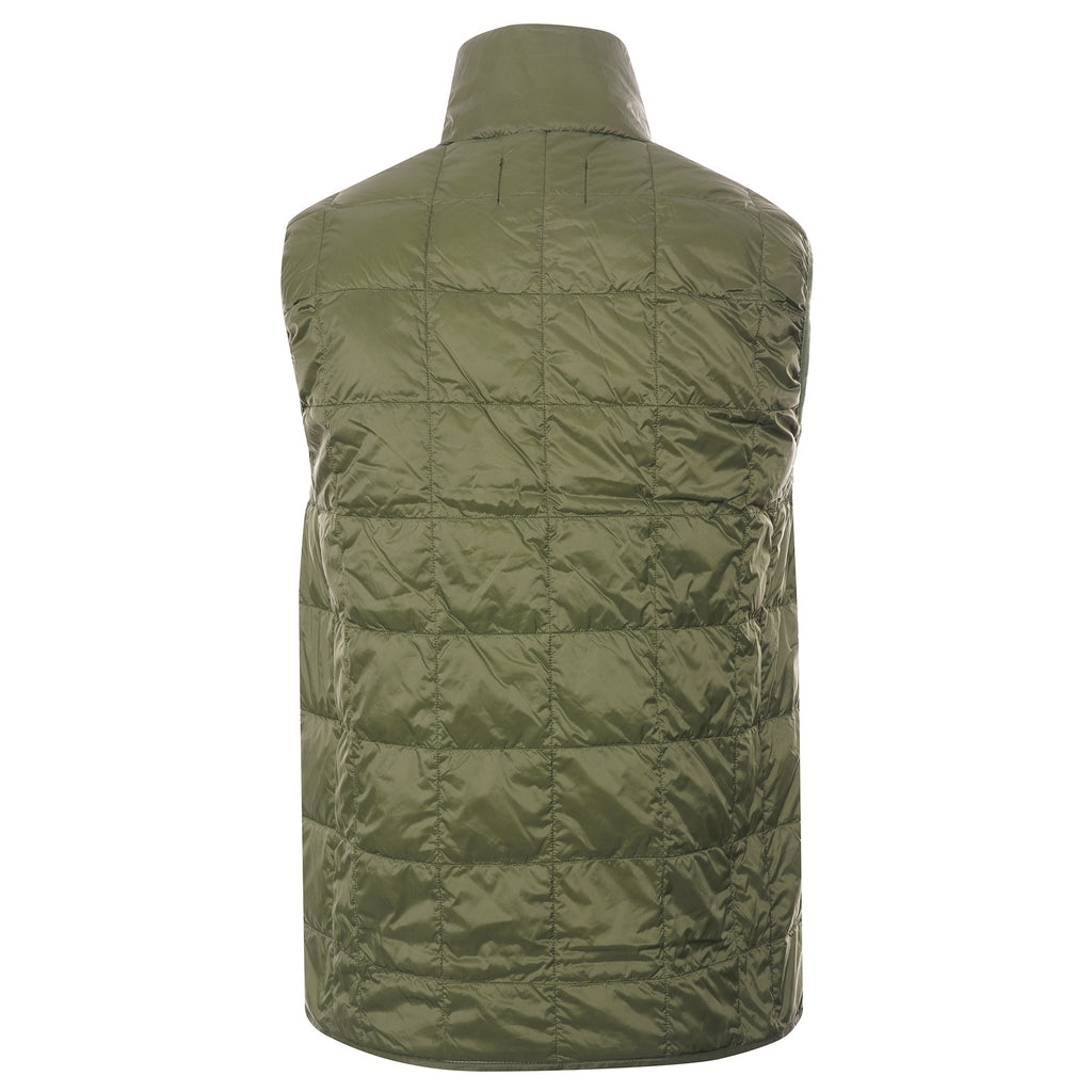 Taion High Neck Zip Inner Down Vest - Olive