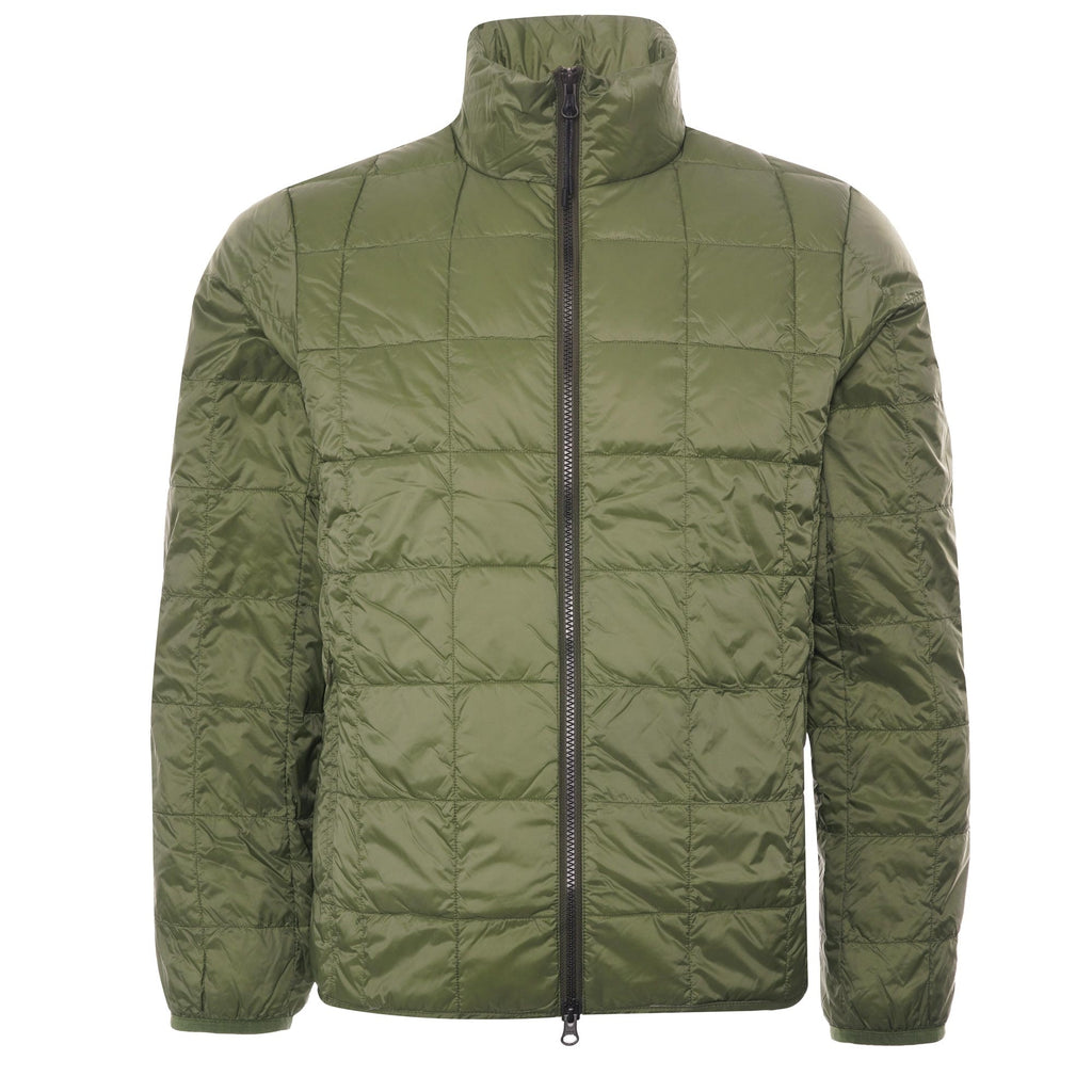 Taion High Neck Zip Down Jacket - Olive