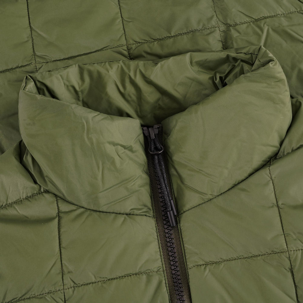 Taion High Neck Zip Down Jacket - Olive