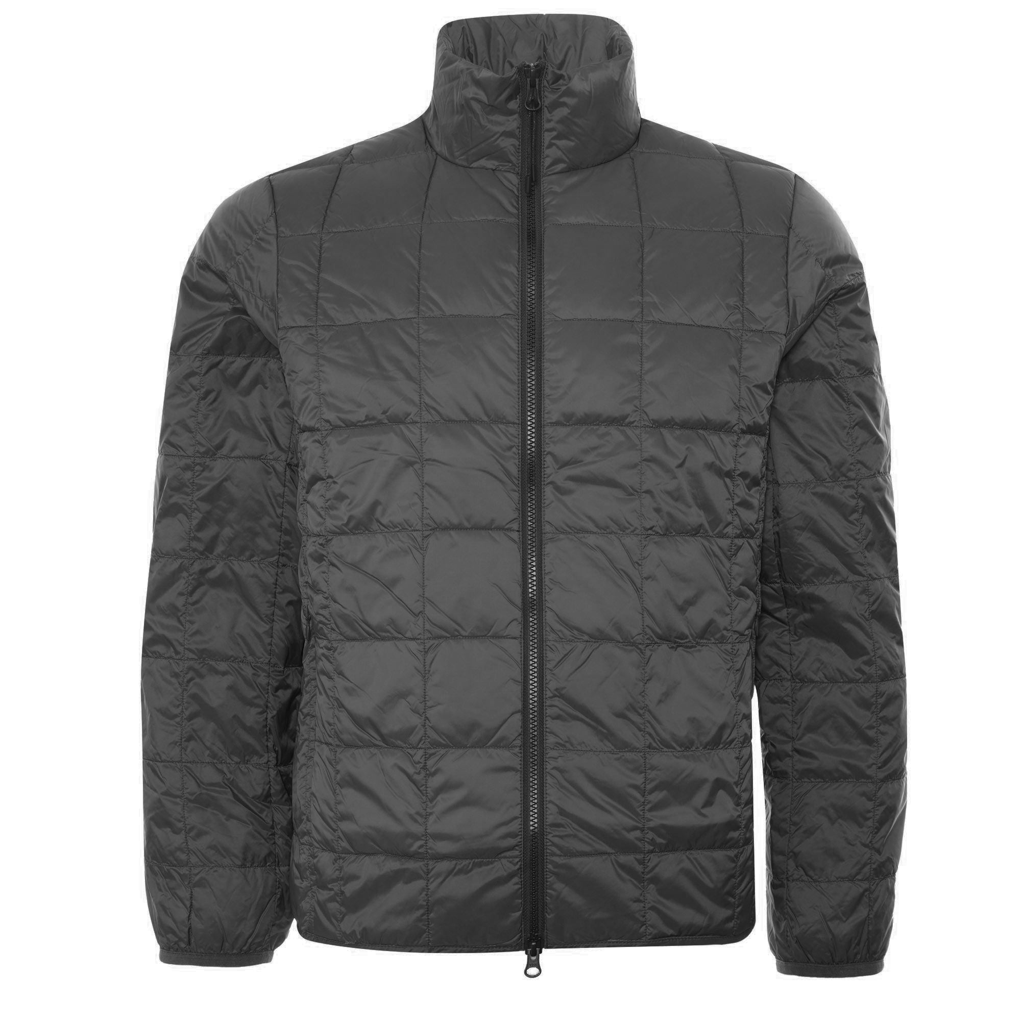 Taion High Neck Zip Down Jacket - Charcoal