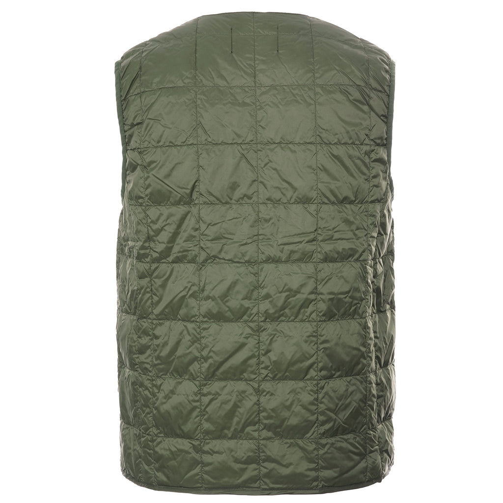 Taion V Neck Button Down Vest - Olive