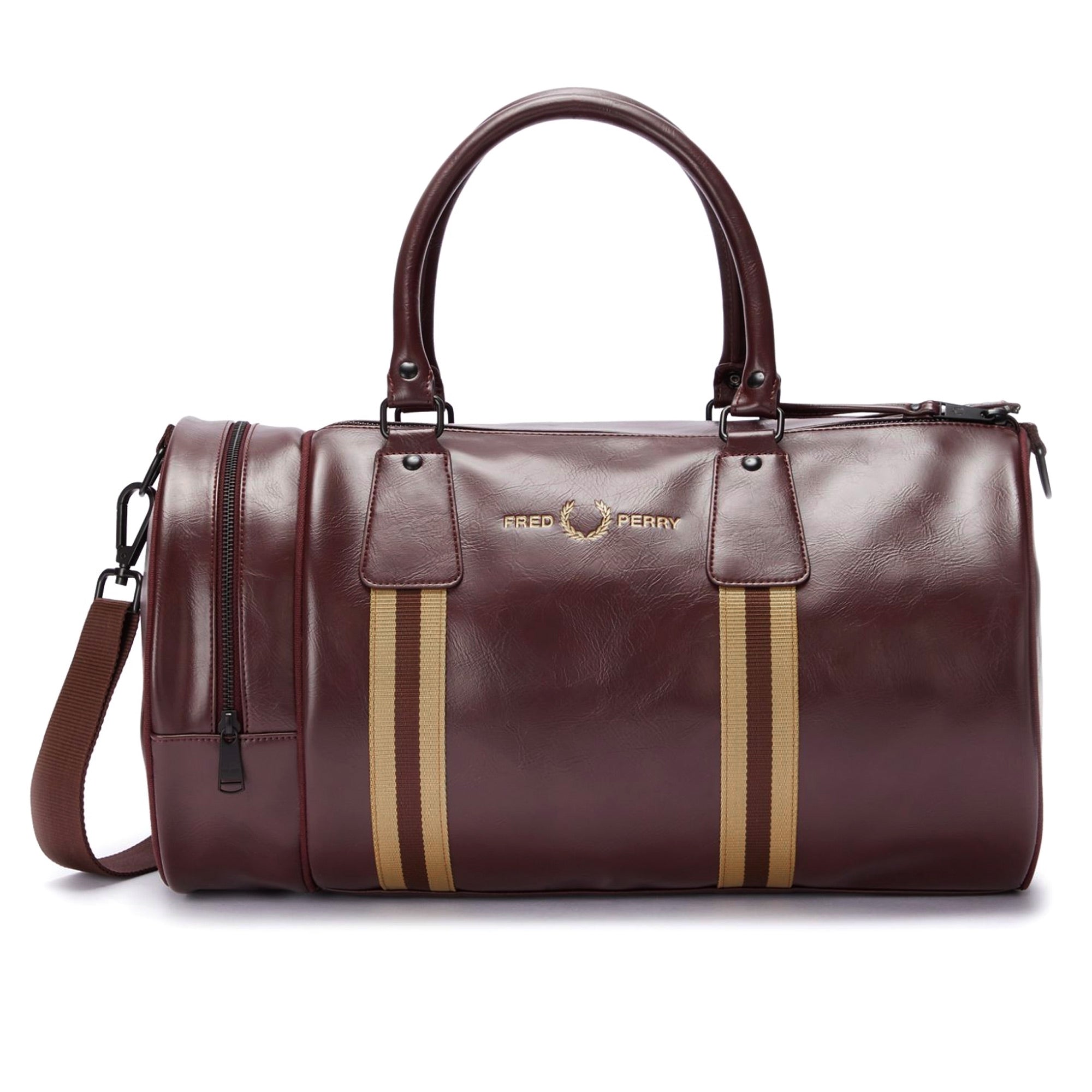 Fred Perry Refined Webbing Barrel Bag - Port