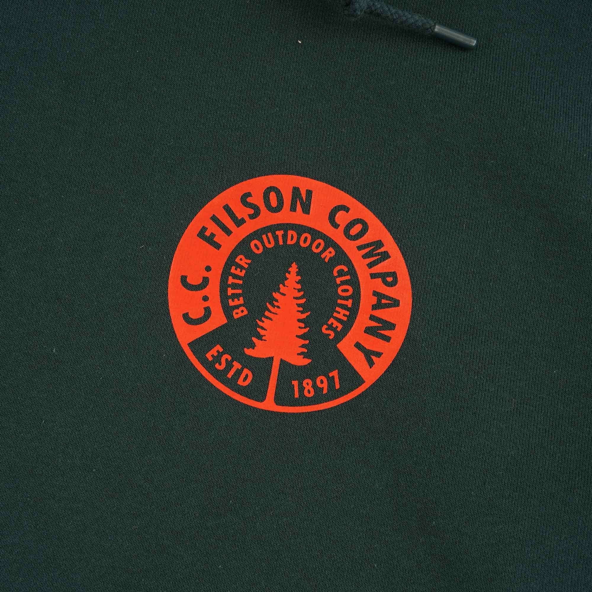 Filson Prospector Graphic Hoodie - Green