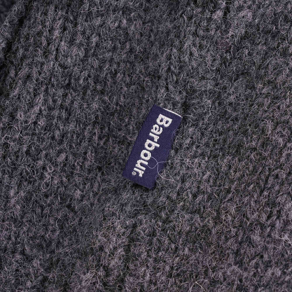 Barbour Calder Knitted Zip Sweatshirt - Charcoal Marl