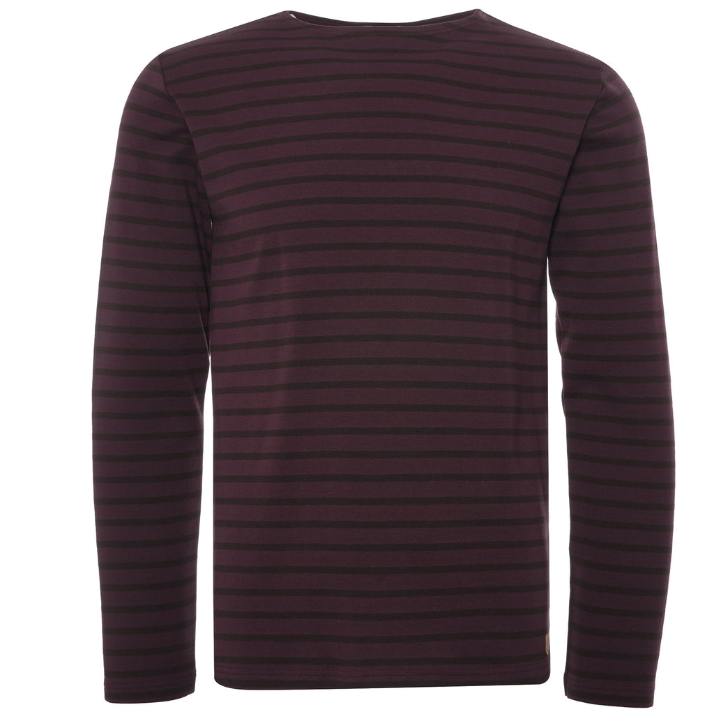 Armor Lux Breton Striped Shirt - Penombre/Cacao