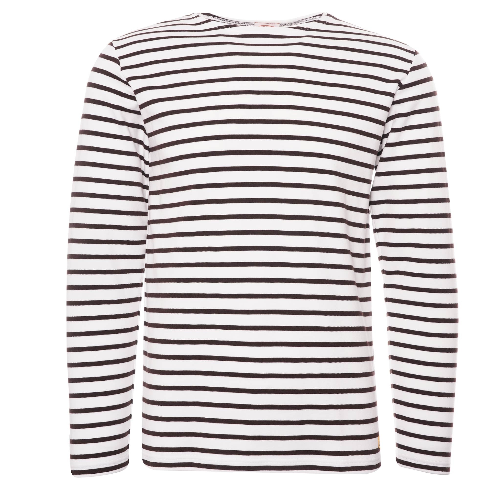 Armor Lux Breton Striped Shirt - Milk/Cacao