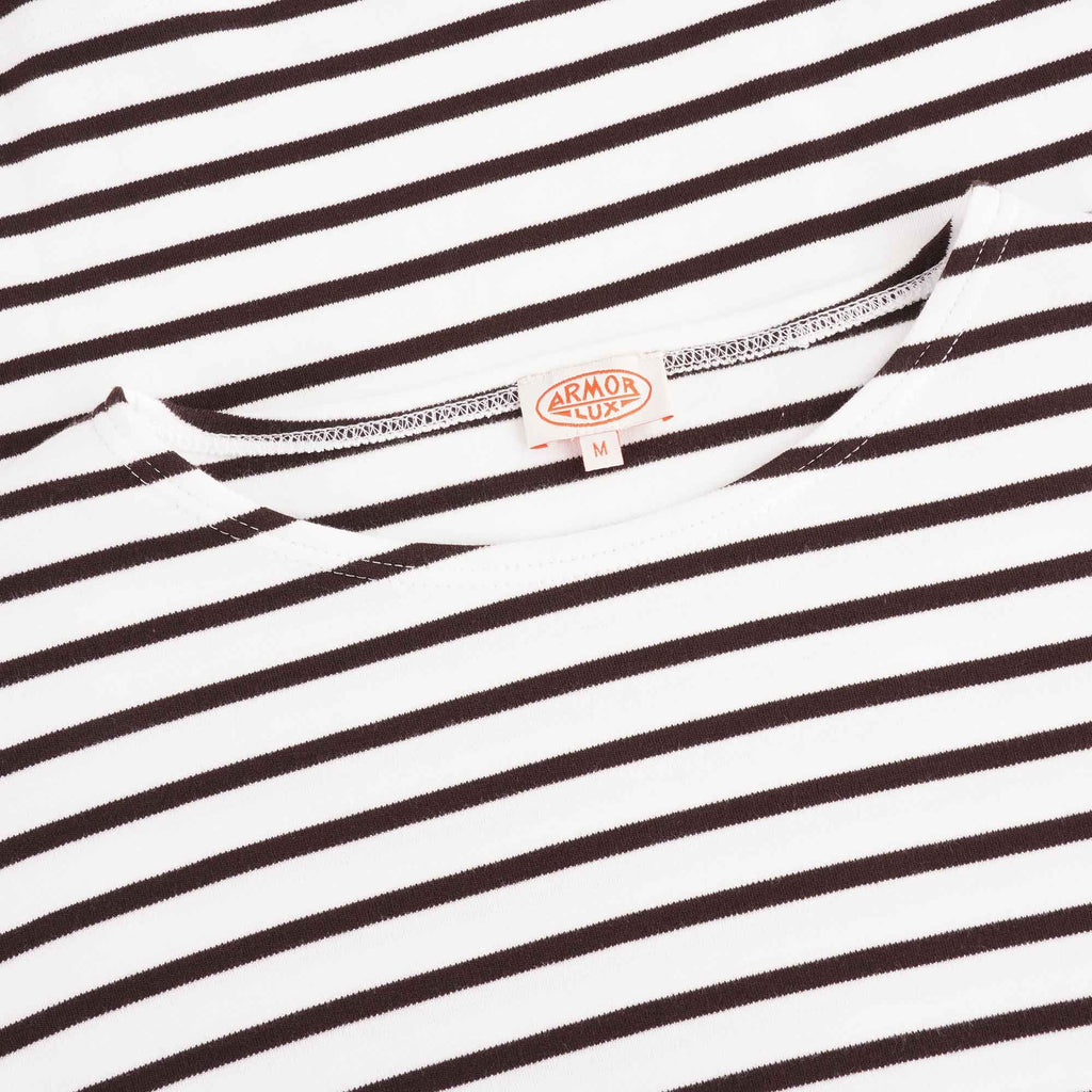 Armor Lux Breton Striped Shirt - Milk/Cacao