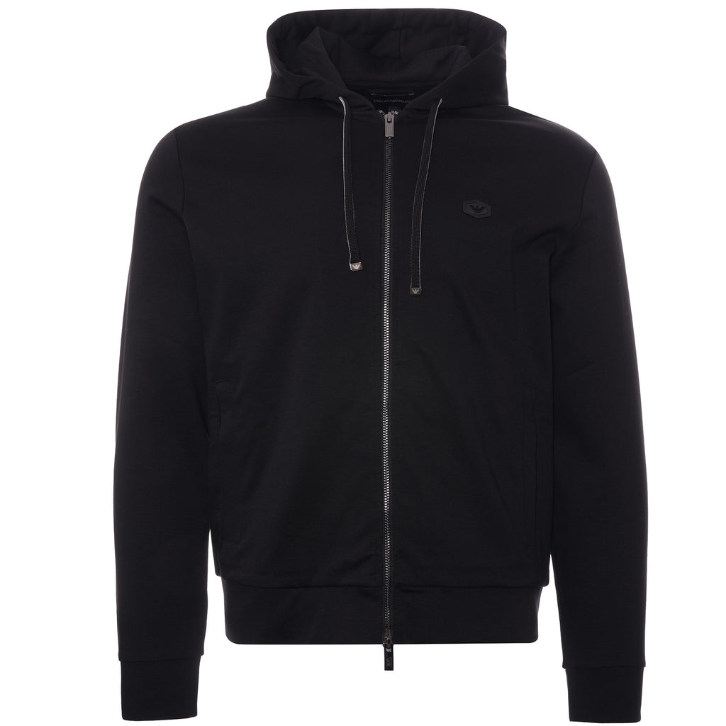 Ponte-di-Roma Zip Hoodie - Black