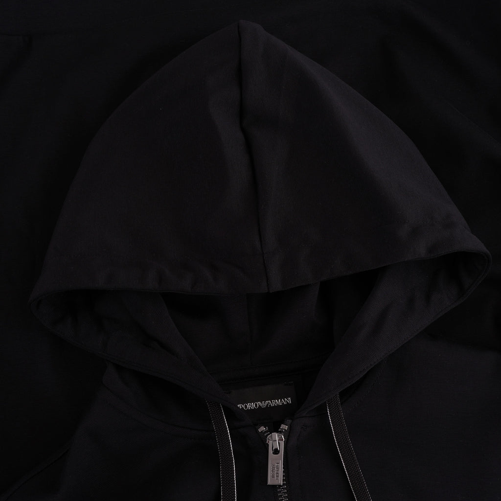 Ponte-di-Roma Zip Hoodie - Black