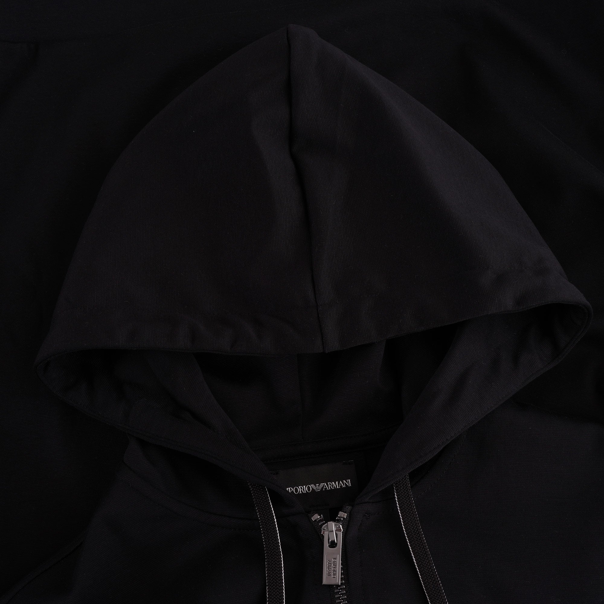 Ponte-di-Roma Zip Hoodie - Black