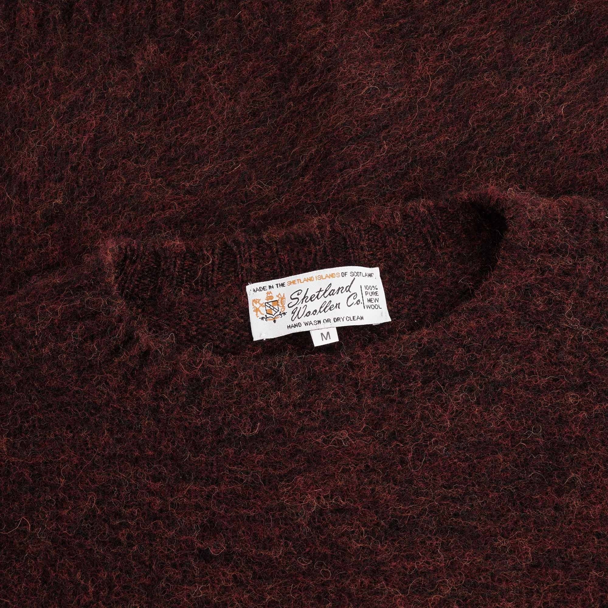 Shetland Woollen Co Shaggy Crew Knit - Ruby
