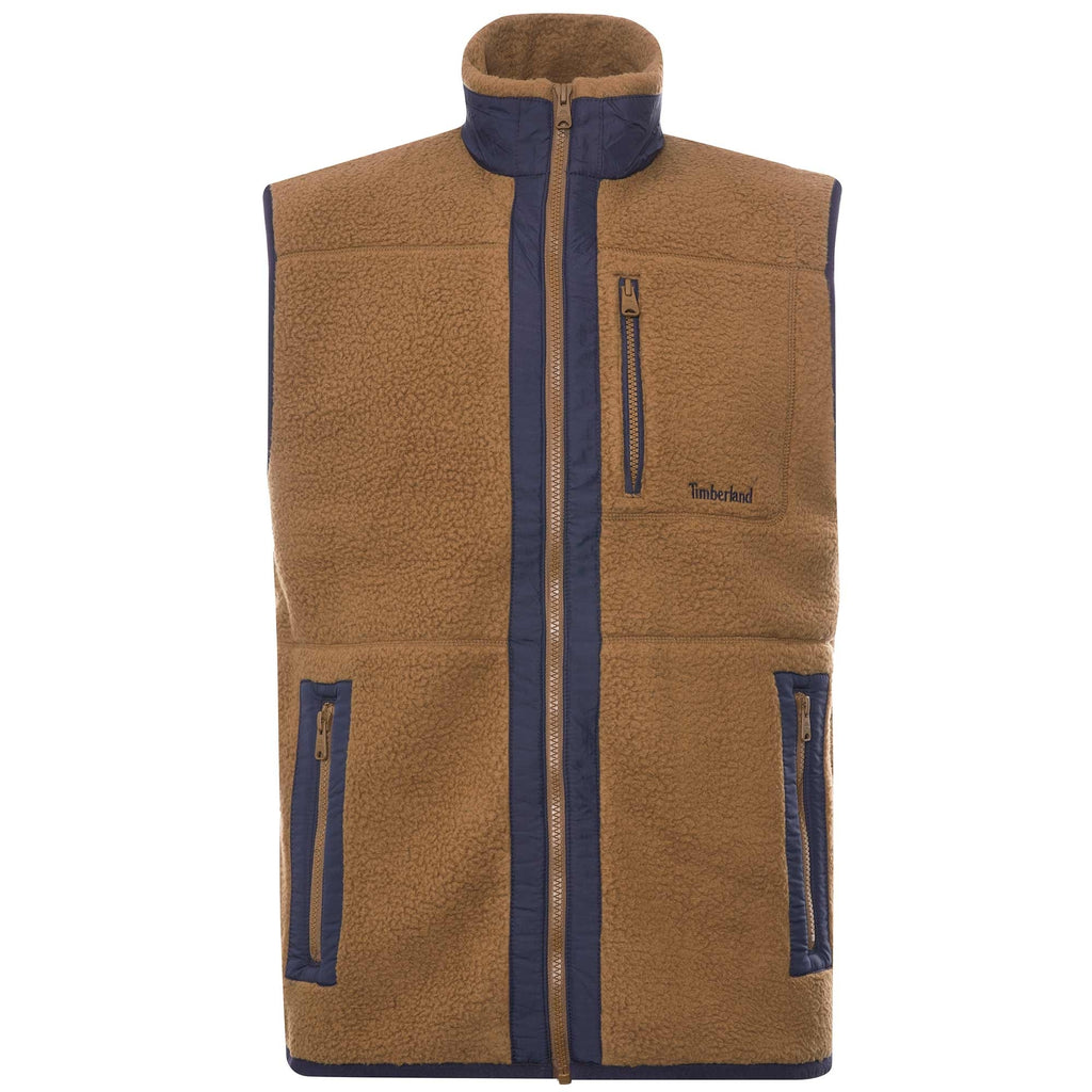 Timberland High-Pile Fleece Gilet - Rubber