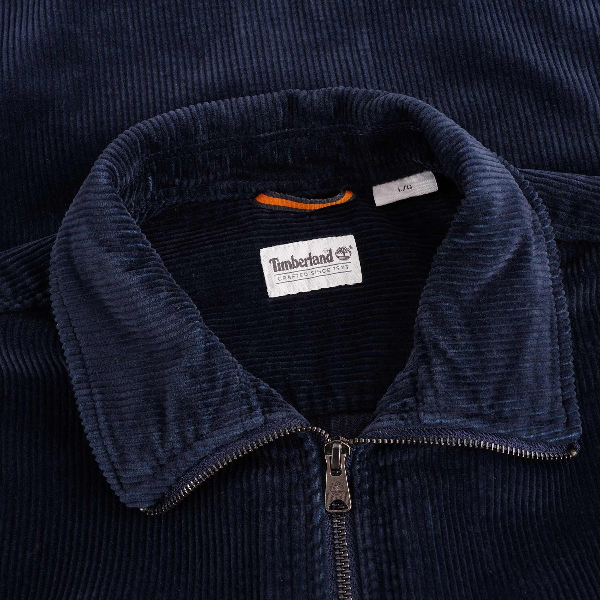 Timberland Corduroy Zip Overshirt - Dark Sapphire