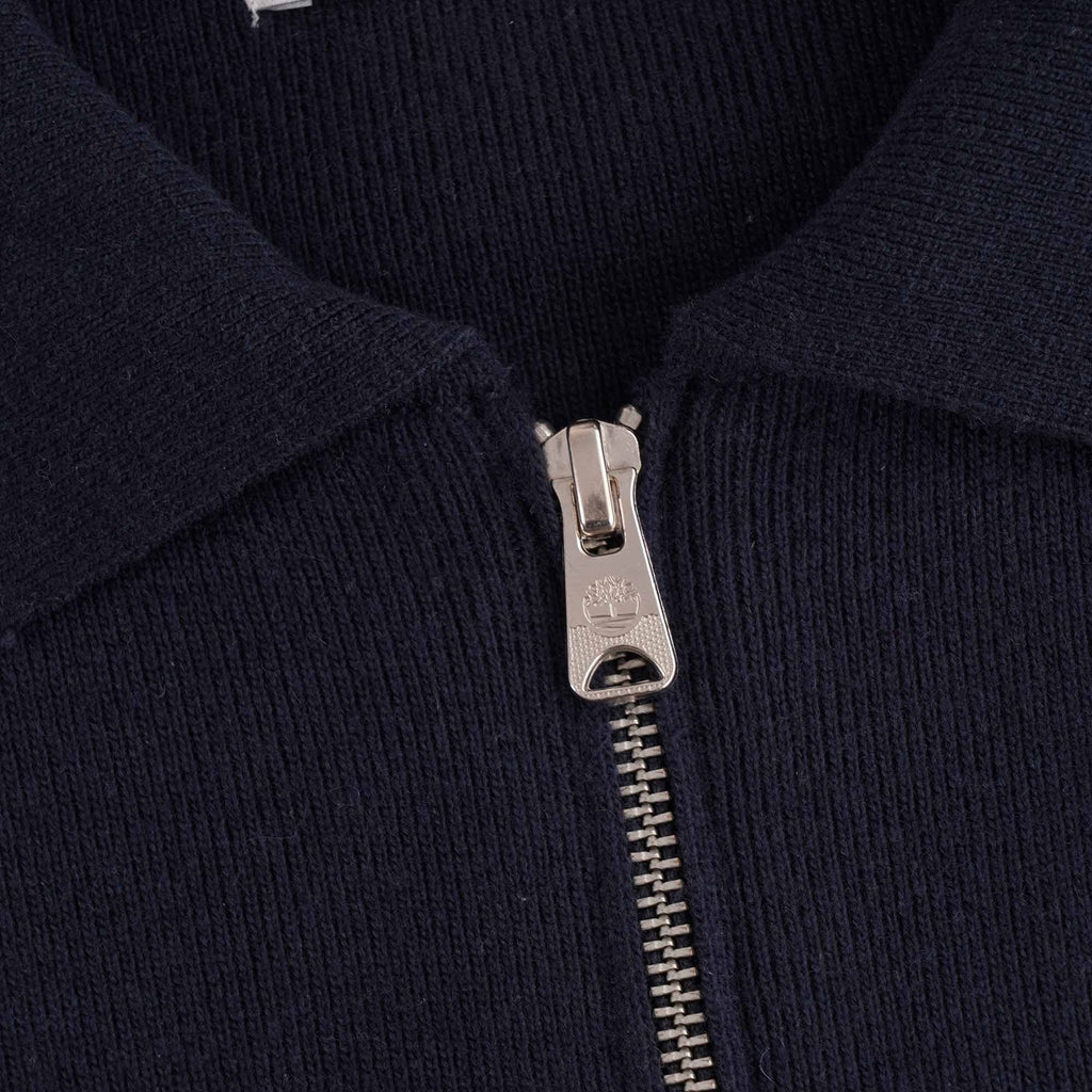 Timberland Full-Zip Wool Sweater - Dark Sapphire