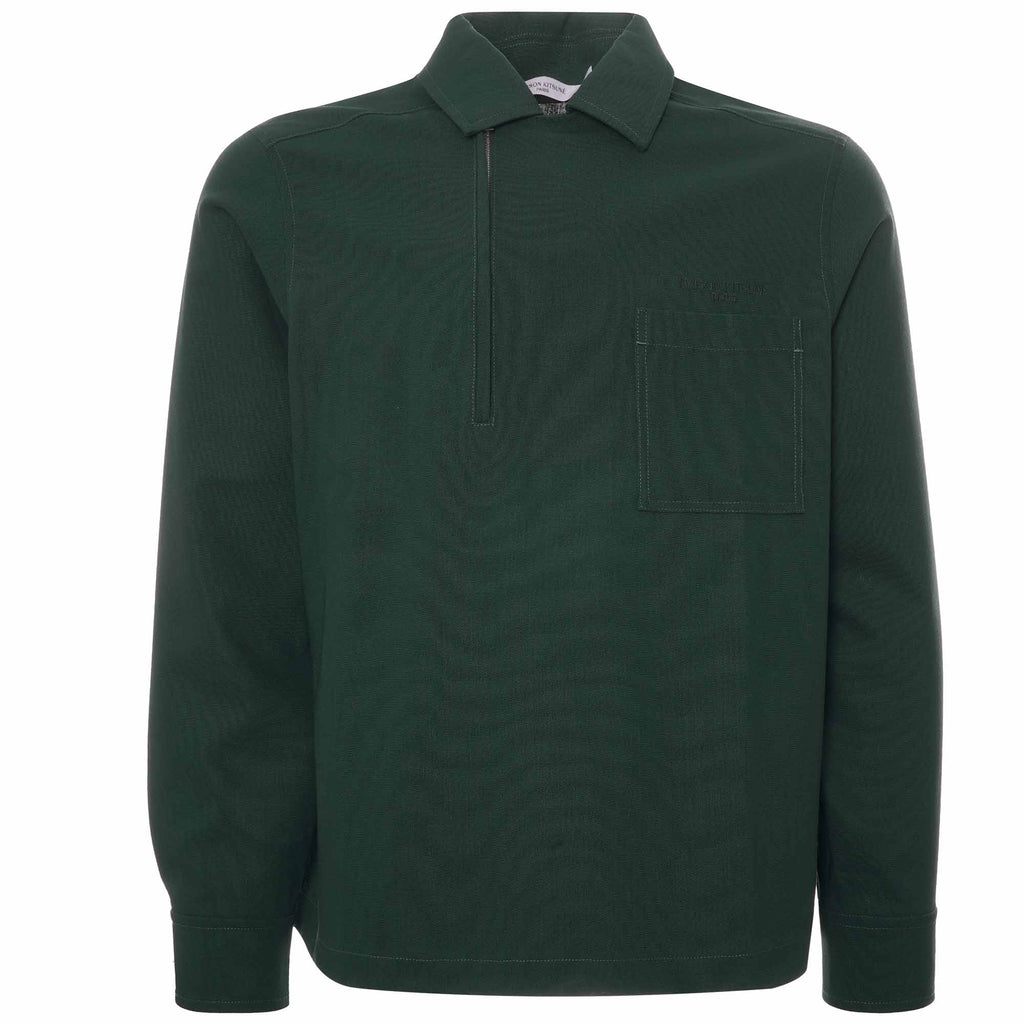 1/4 Zip Top - Dark Green