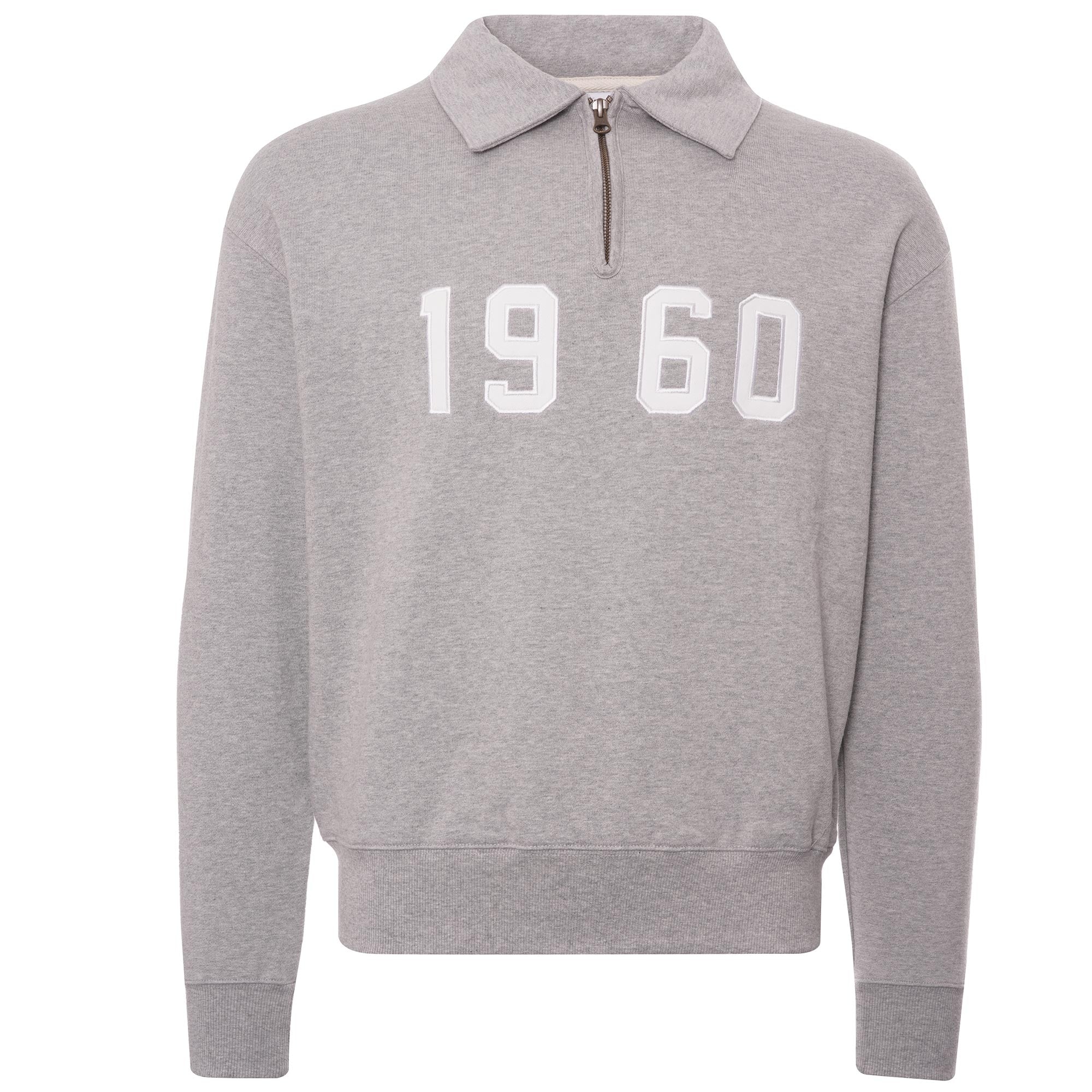 Uniform Bridge 1960 Half Zip Sweatshirt - Grey
