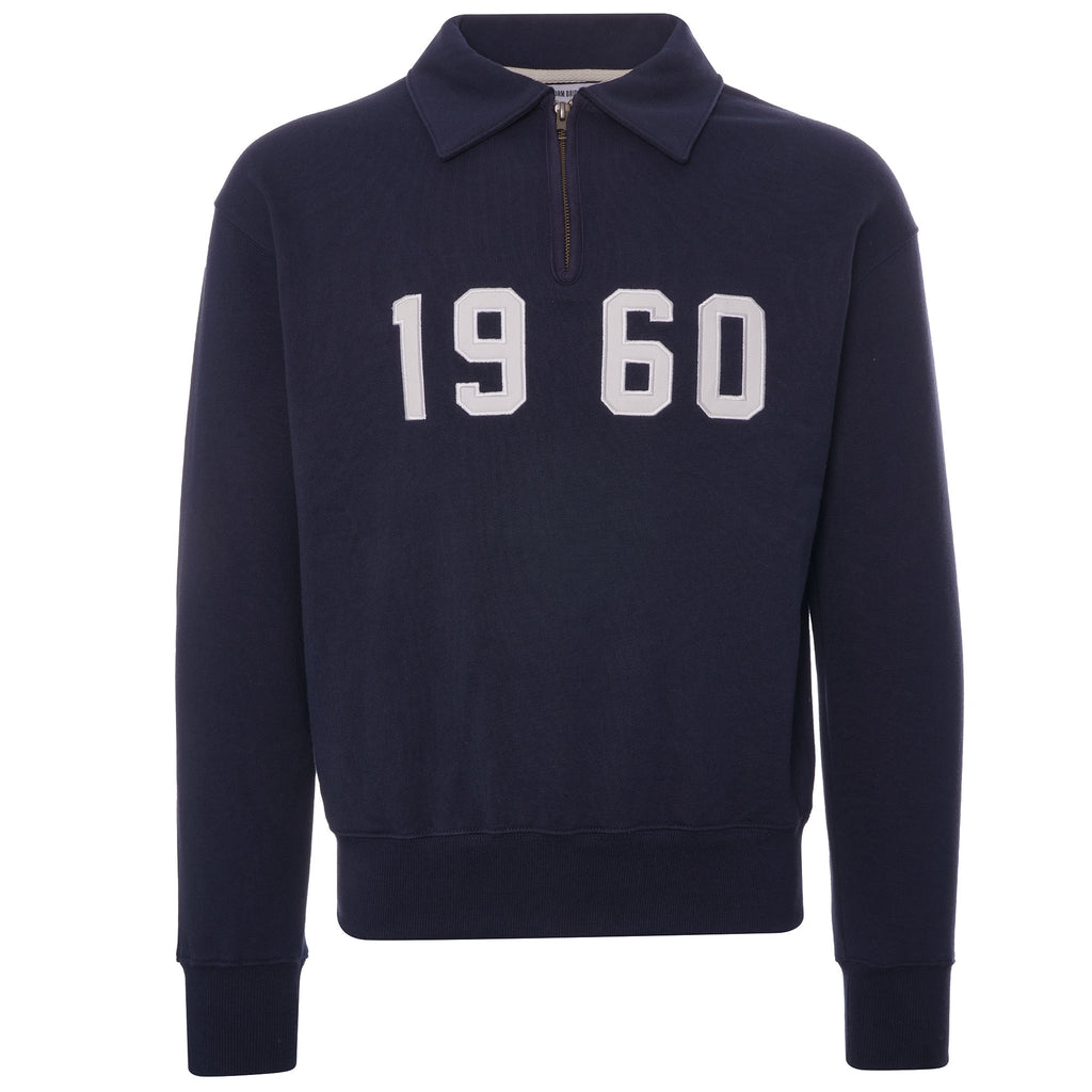 Uniform Bridge 1960 Half Zip Sweatshirt - Navy