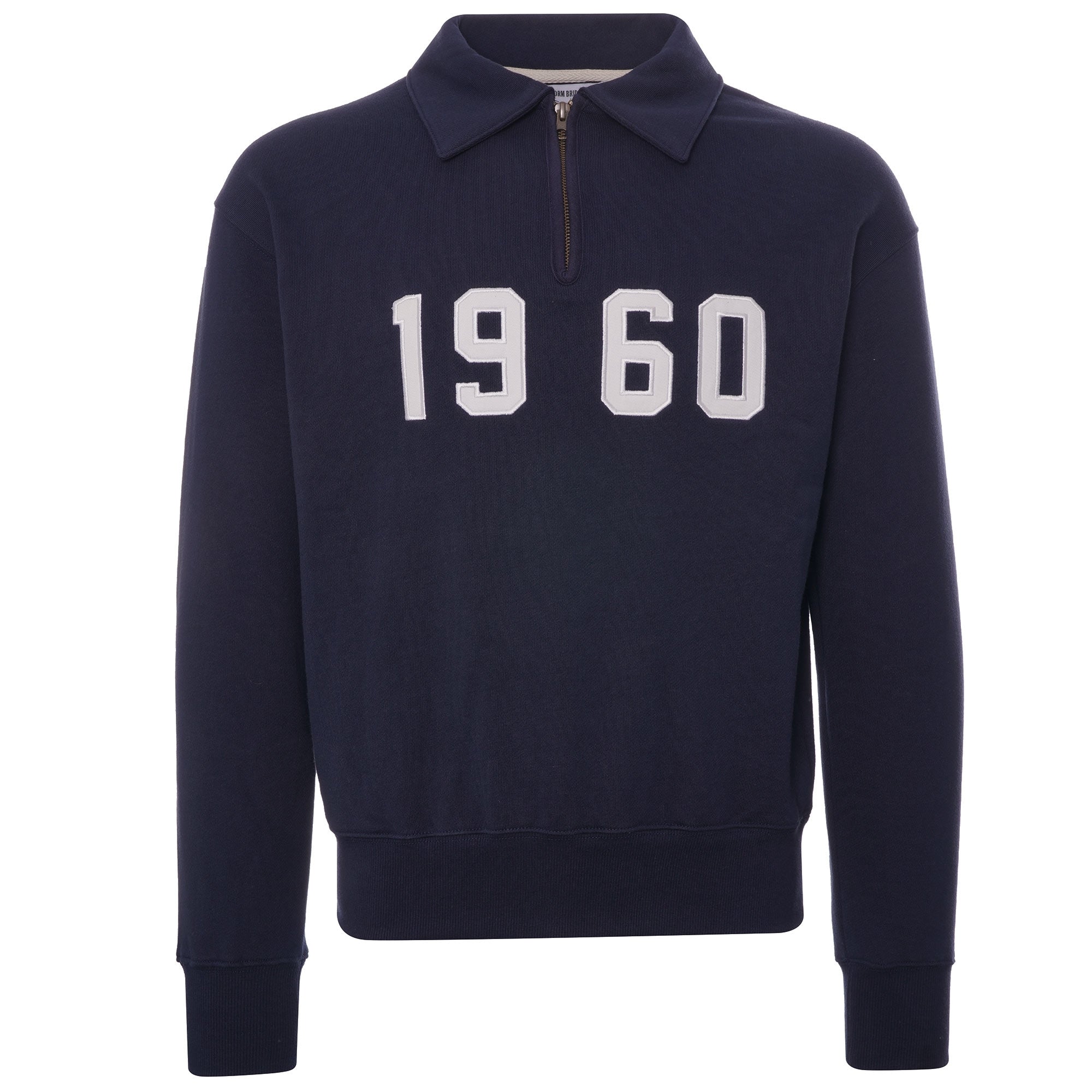 Uniform Bridge 1960 Half Zip Sweatshirt - Navy