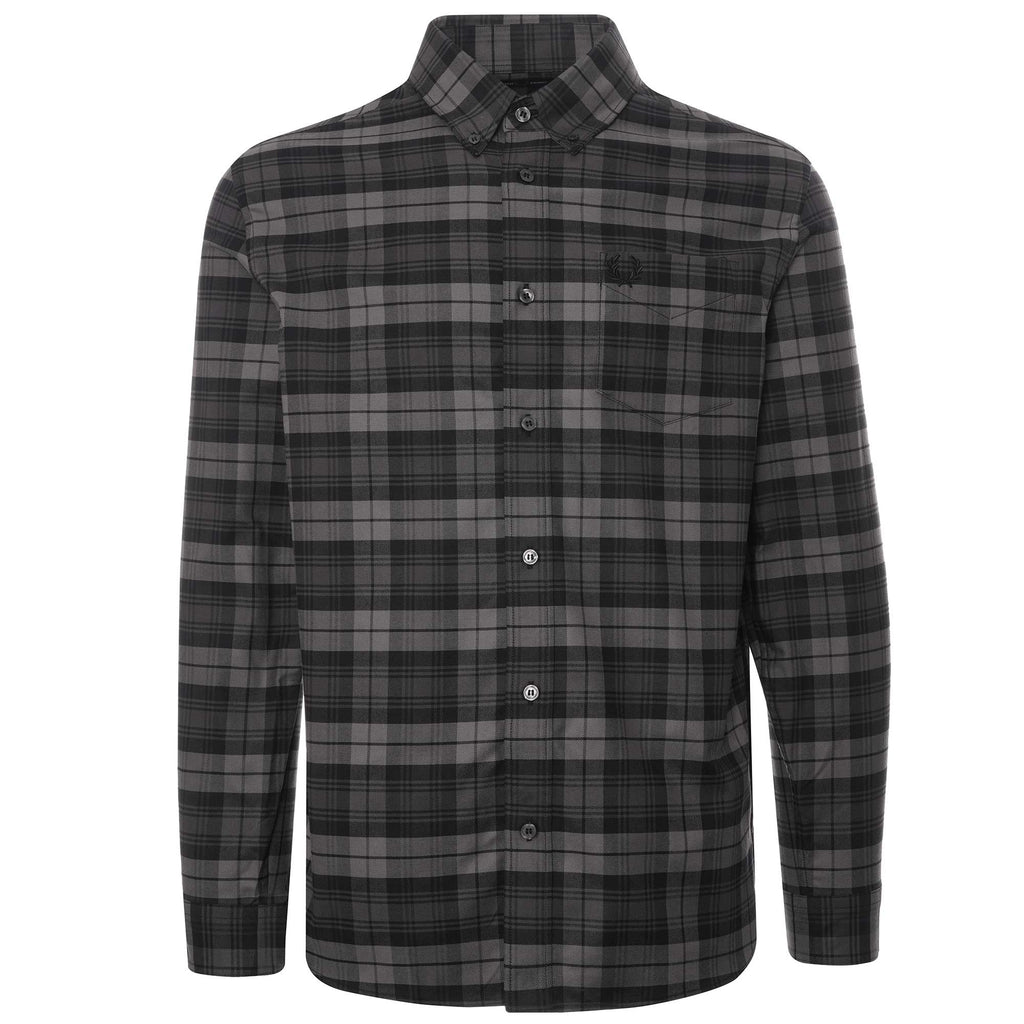 Fred Perry Tartan Twill Shirt - Black