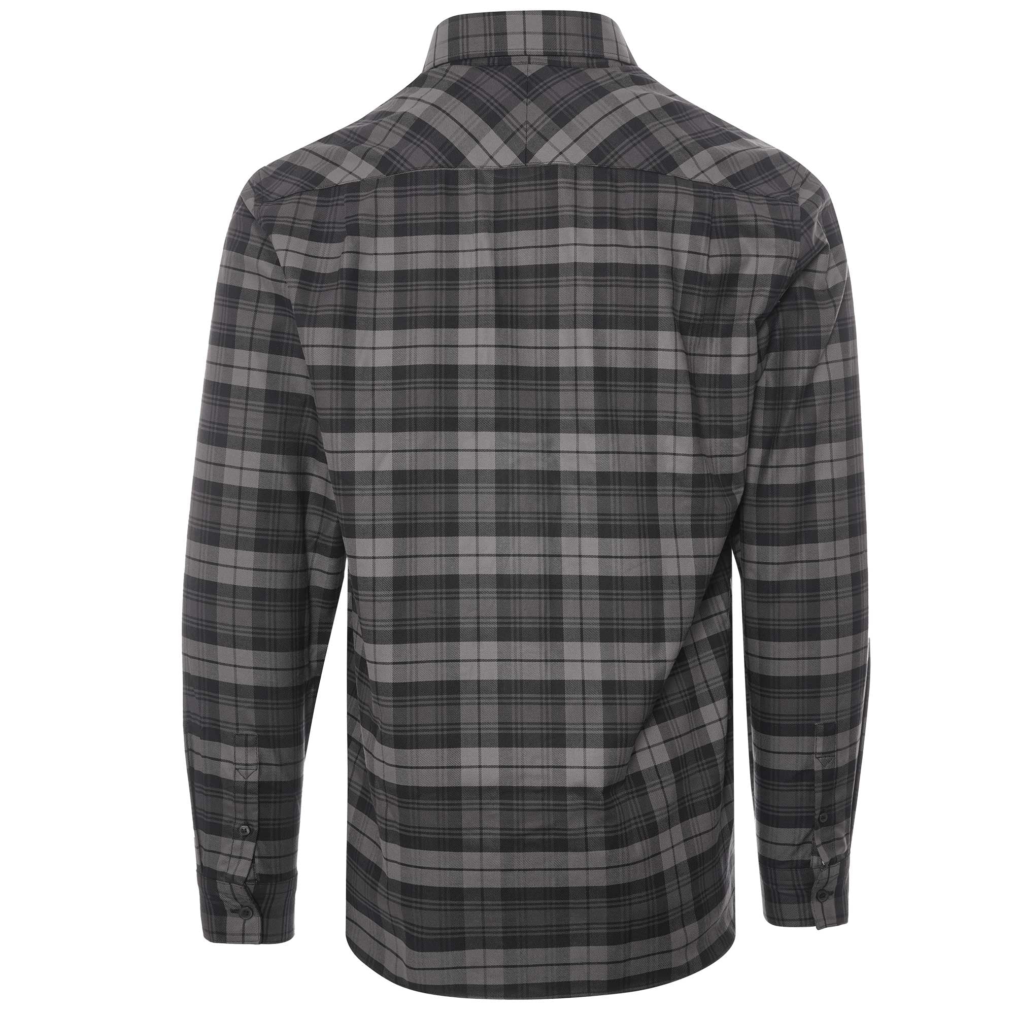 Fred Perry Tartan Twill Shirt - Black