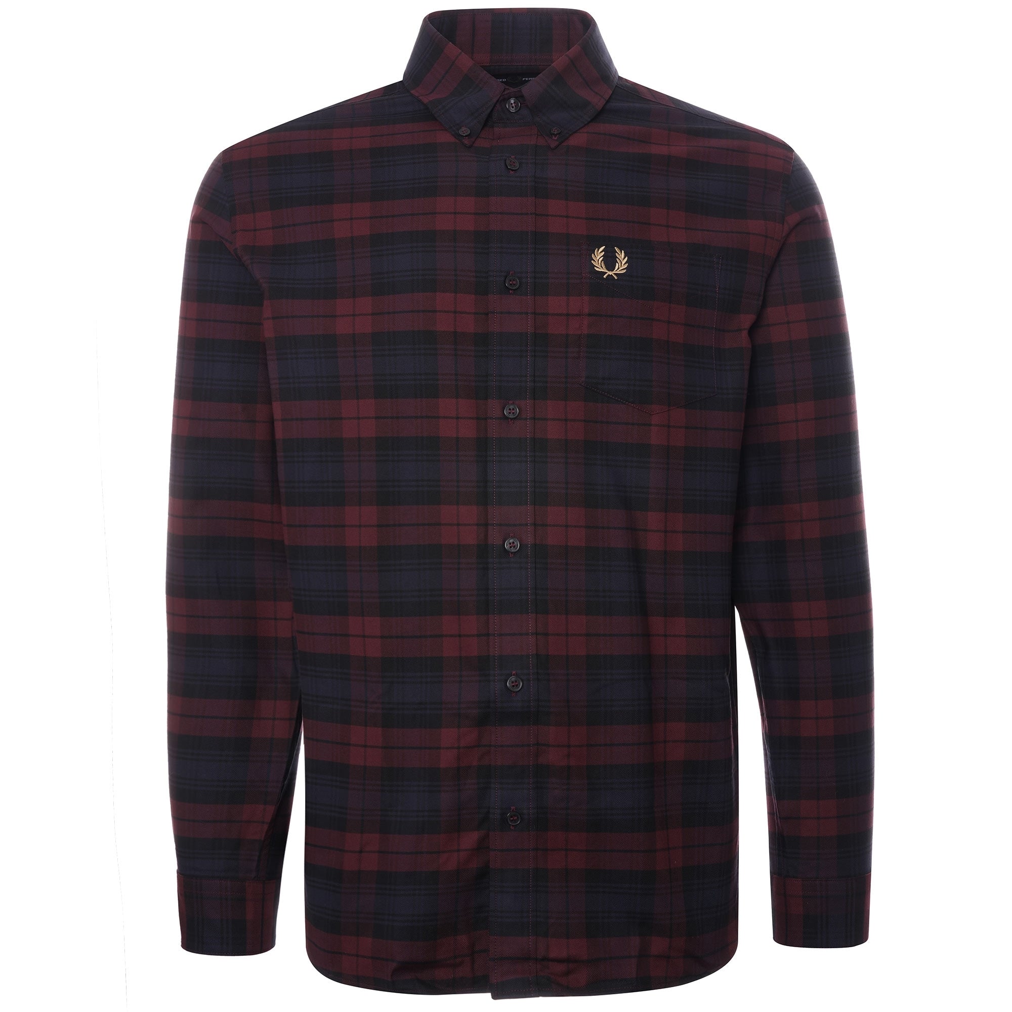 Fred Perry Tartan Twill Shirt - Port