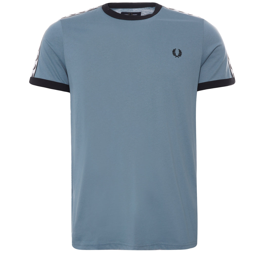 Fred Perry Taped Ringer T-Shirt - Ash Blue