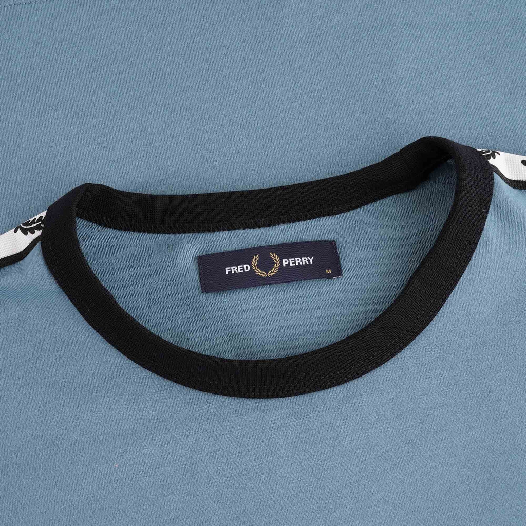 Fred Perry Taped Ringer T-Shirt - Ash Blue