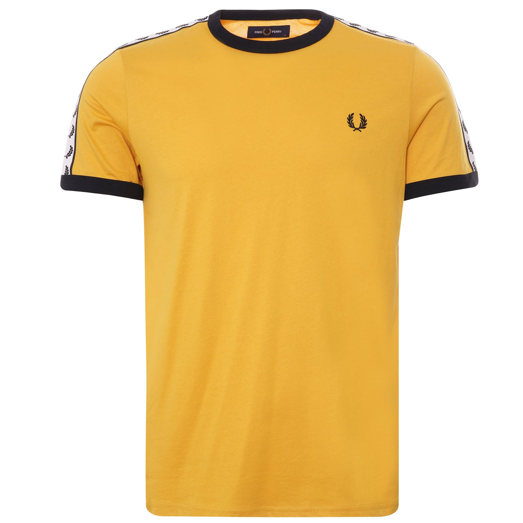 Fred Perry Taped Ringer T-Shirt - Gold