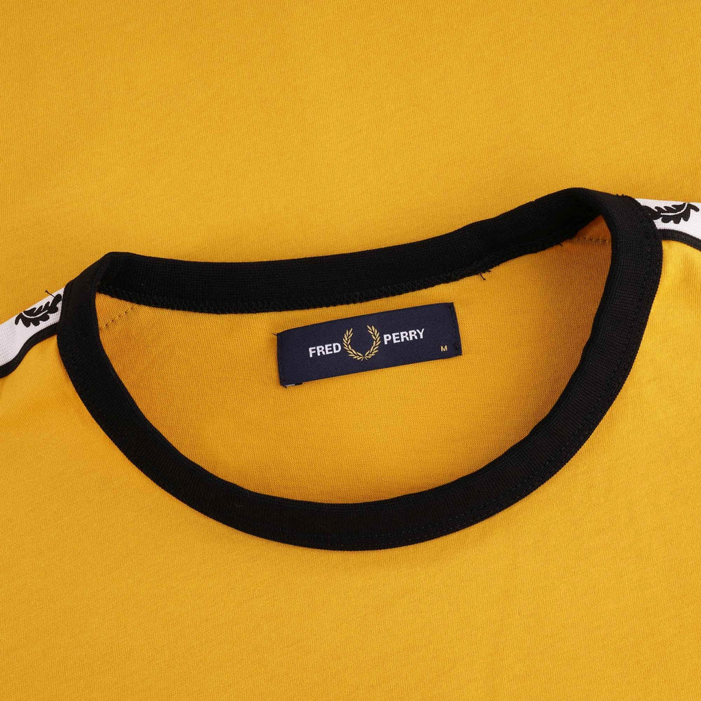 Fred Perry Taped Ringer T-Shirt - Gold