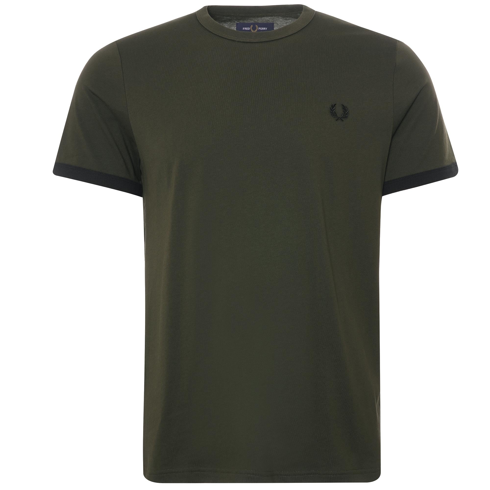 Fred Perry Ringer T-Shirt - Hunting Green