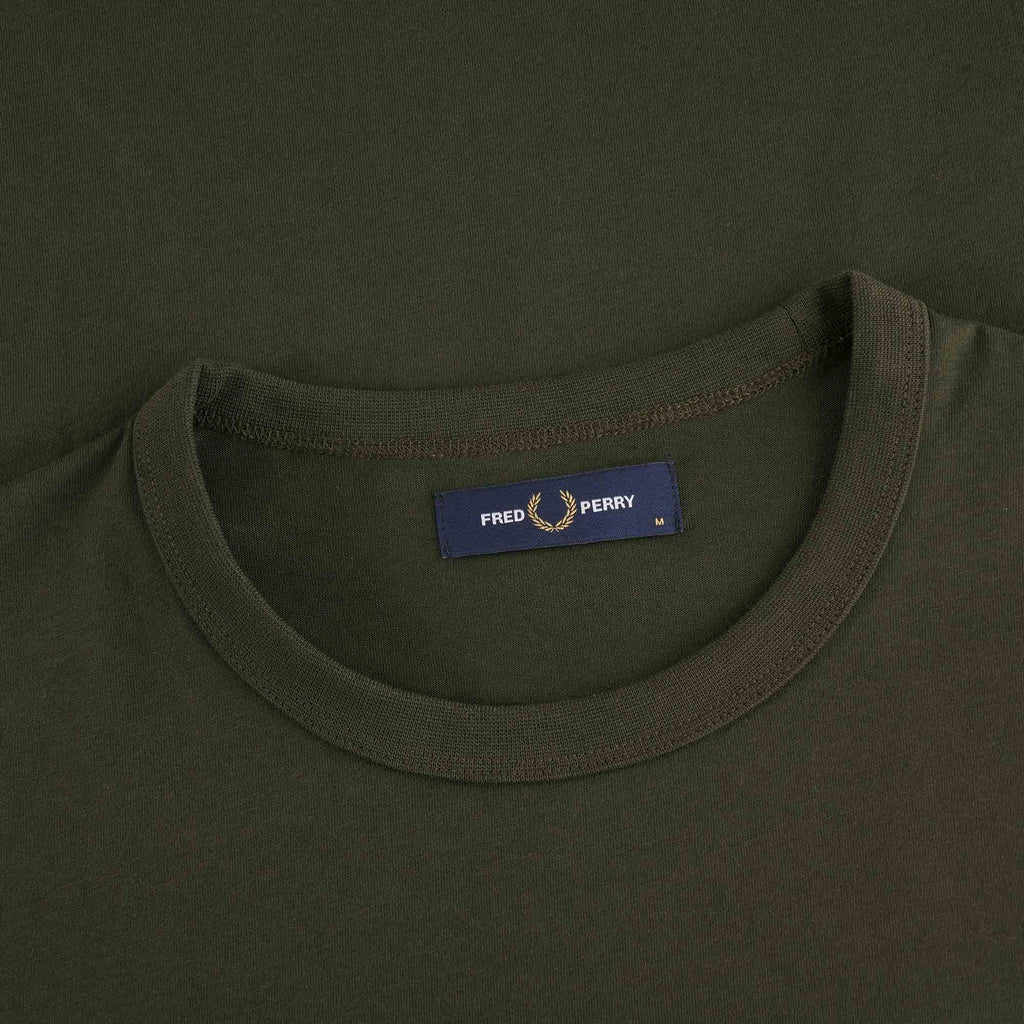 Fred Perry Ringer T-Shirt - Hunting Green