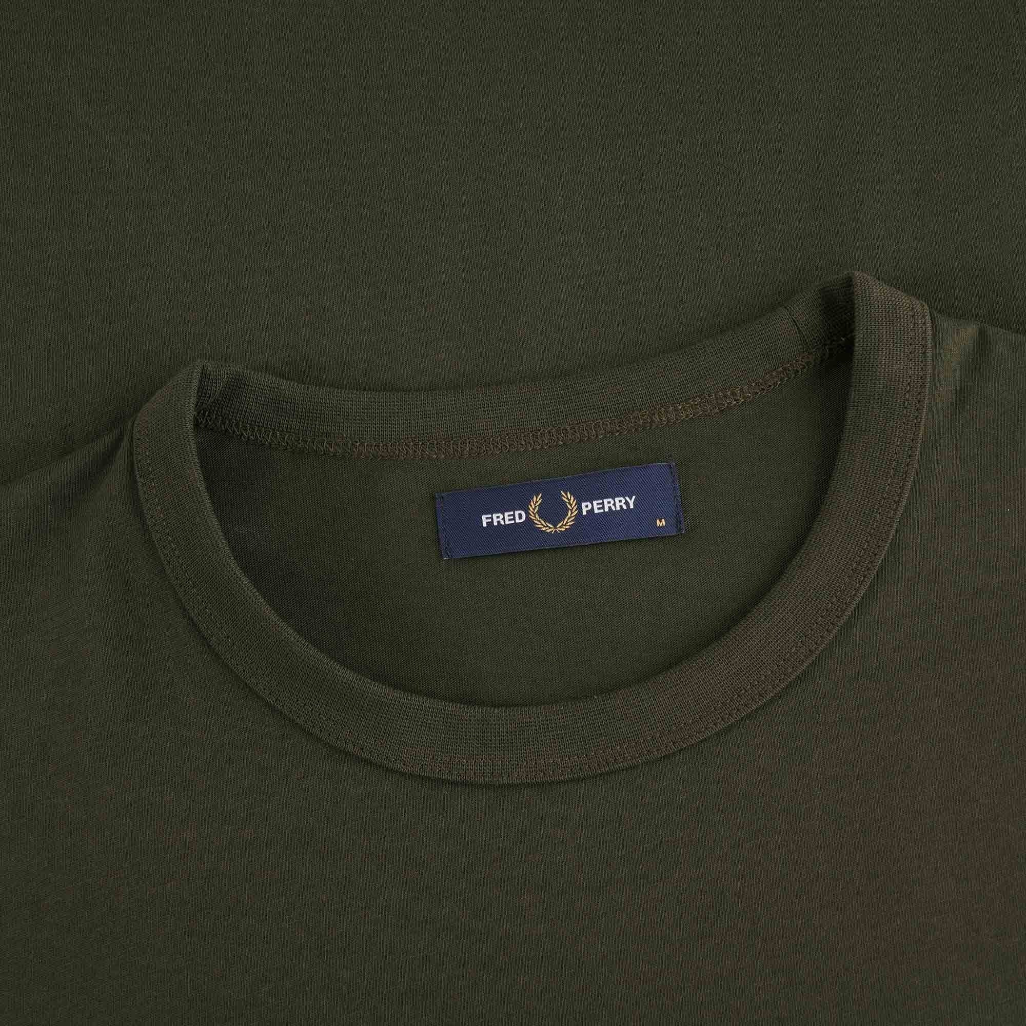 Fred Perry Ringer T-Shirt - Hunting Green