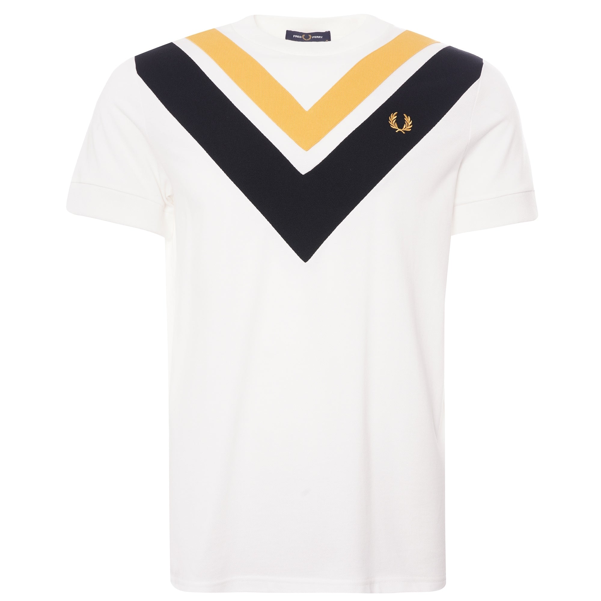 Fred Perry V-Panel T-Shirt - Snow White