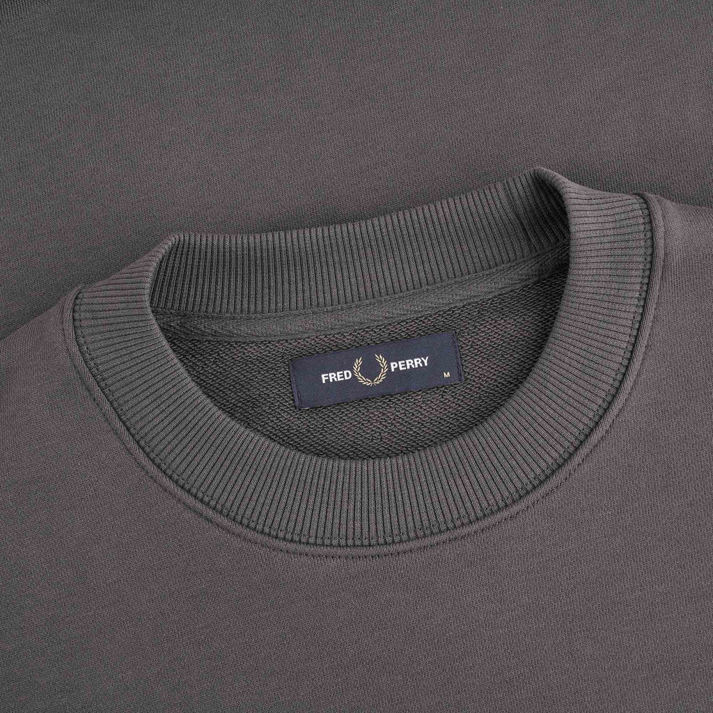 Fred Perry Classic Crew Neck Jumper - Gunmetal Grey