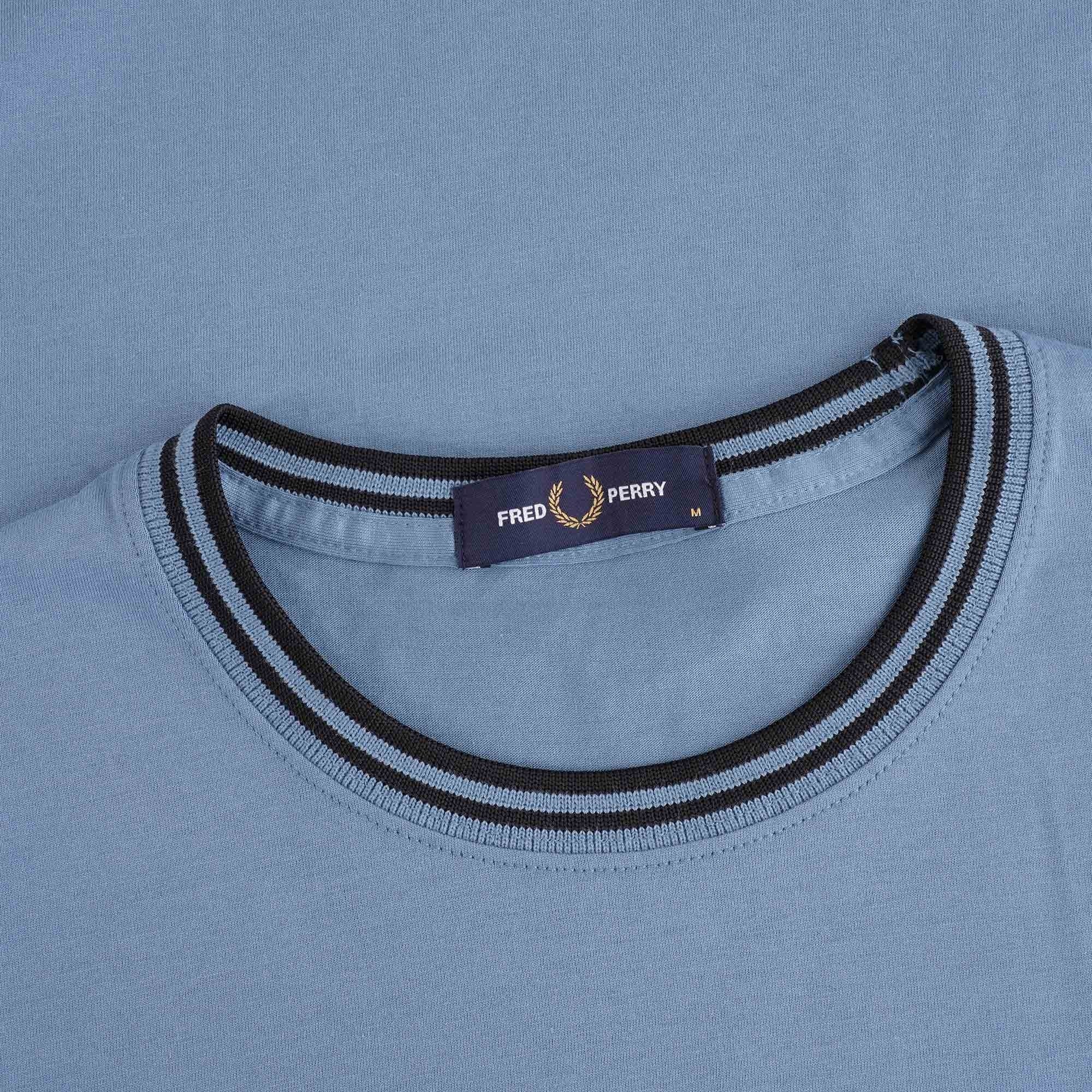 Fred Perry Twin Tipped T-Shirt - Ash Blue