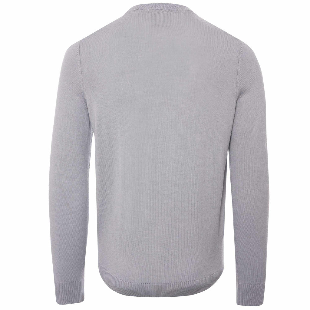 Lyle & Scott x Stuarts London Argyle V-Neck Jumper - Porto Grey/Sky/Corn Yellow