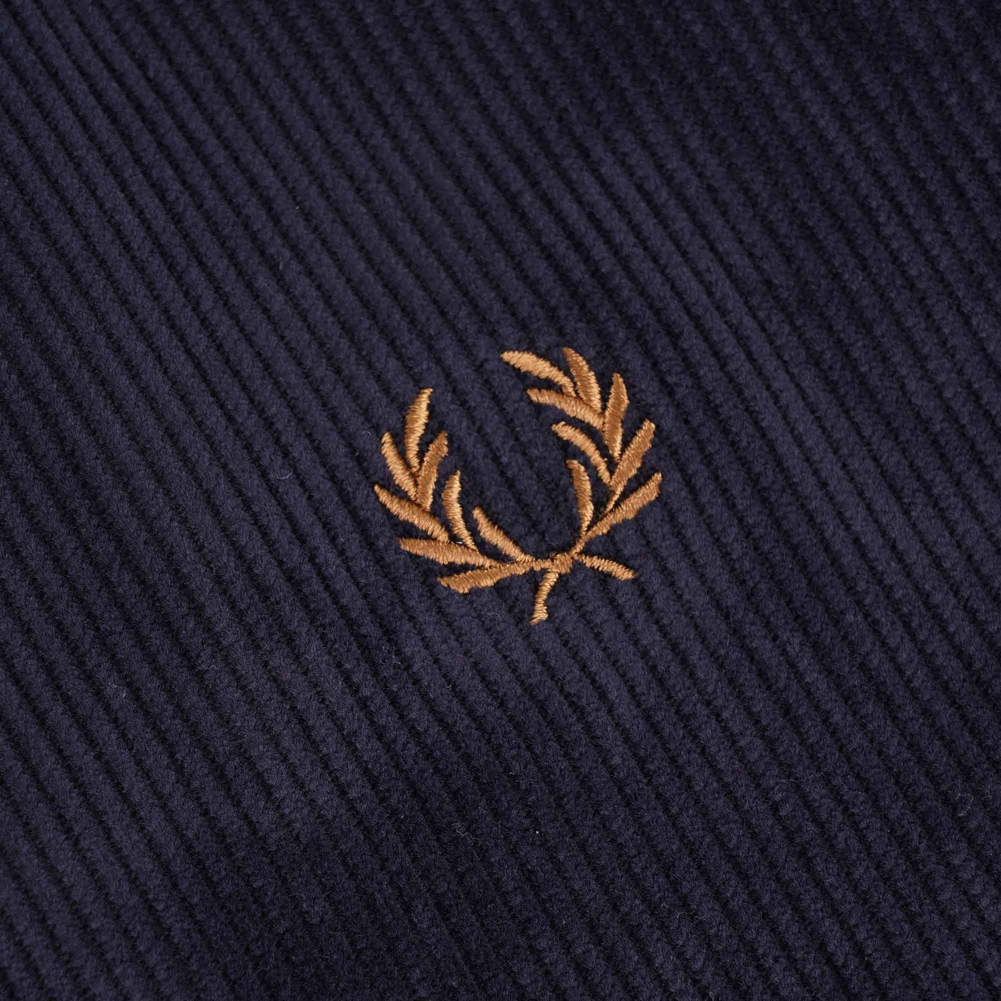 Corduroy Tennis Bomber Jacket - Navy