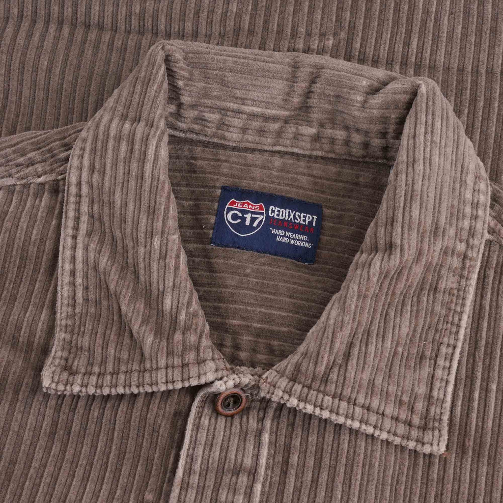 C17 Jeans Corduroy Shirt - Light Grey