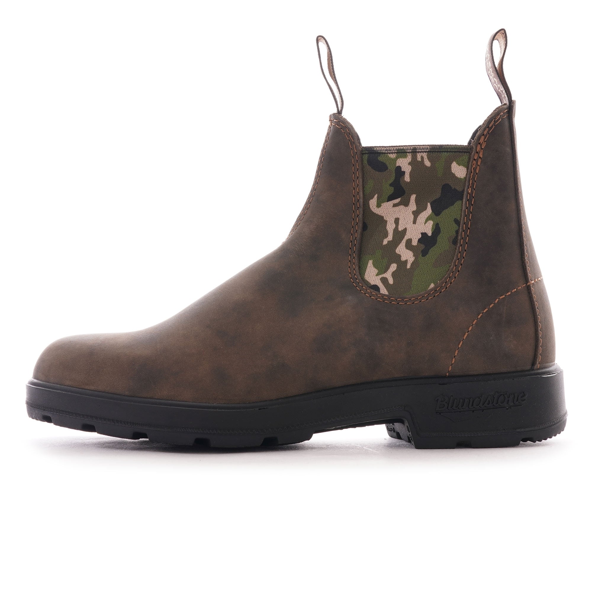 1612 Leather Chelsea Boots - Brown/Camo