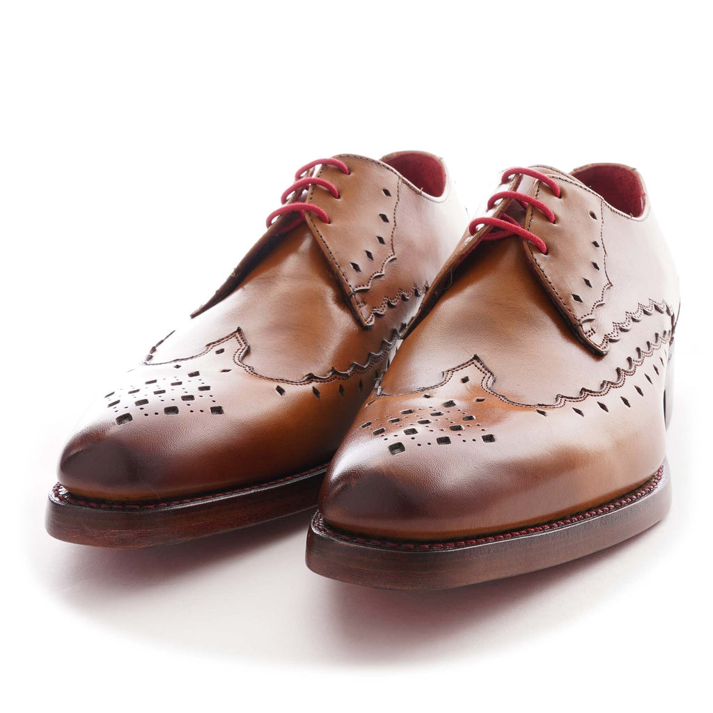 Jeffery West Dexter Serrated Shoes - Honey