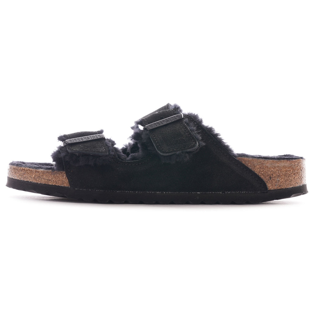 Birkenstock Womens Womens Arizona Shearling - Black