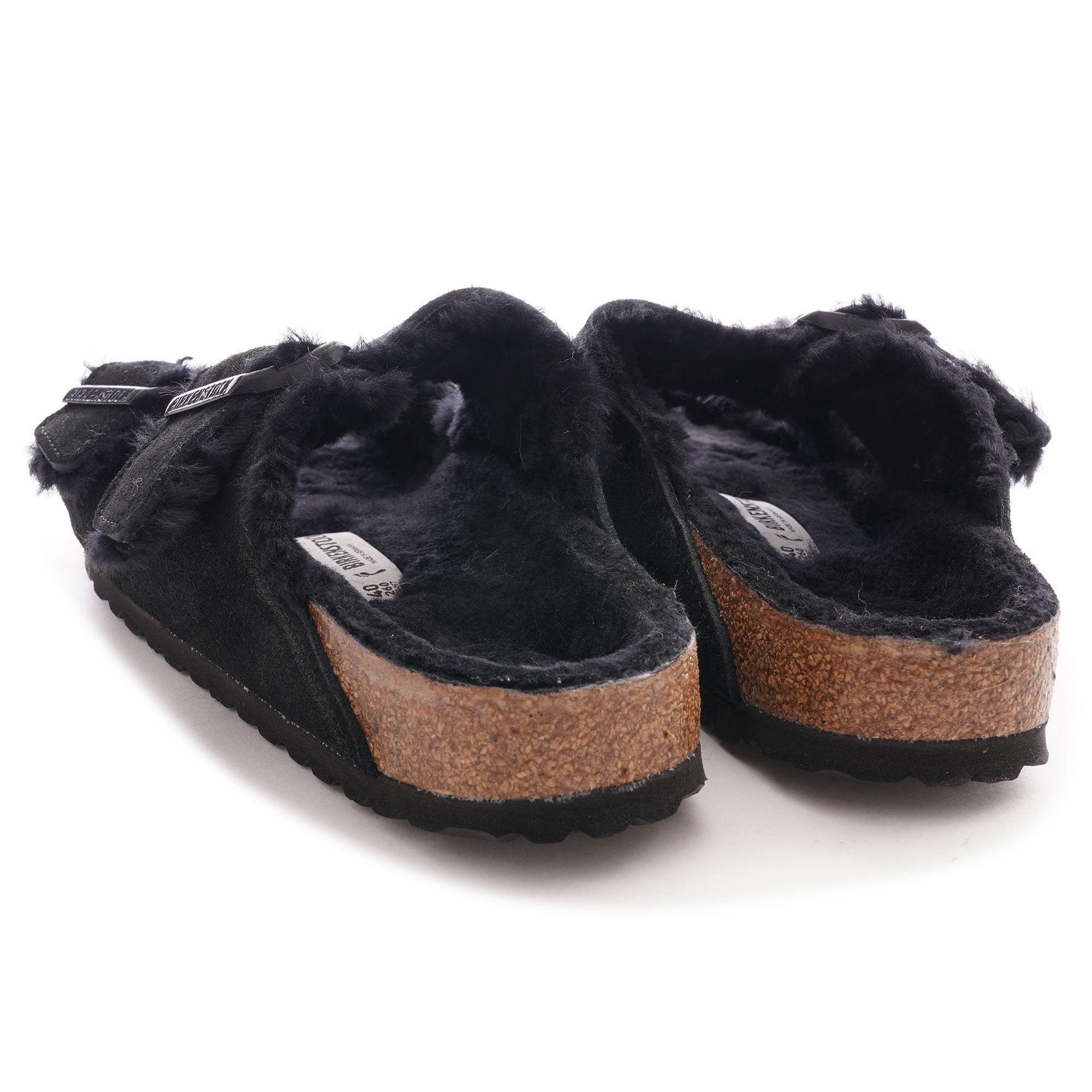 Birkenstock Womens Womens Arizona Shearling - Black